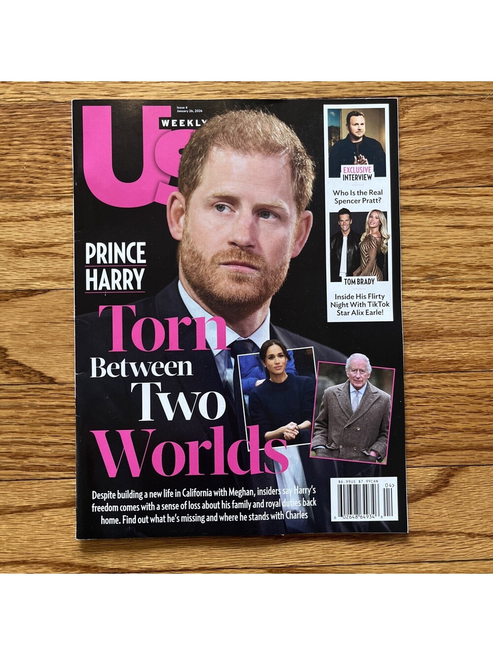 US Weekly Magazine January 26th 2026 Prince Harry Torn